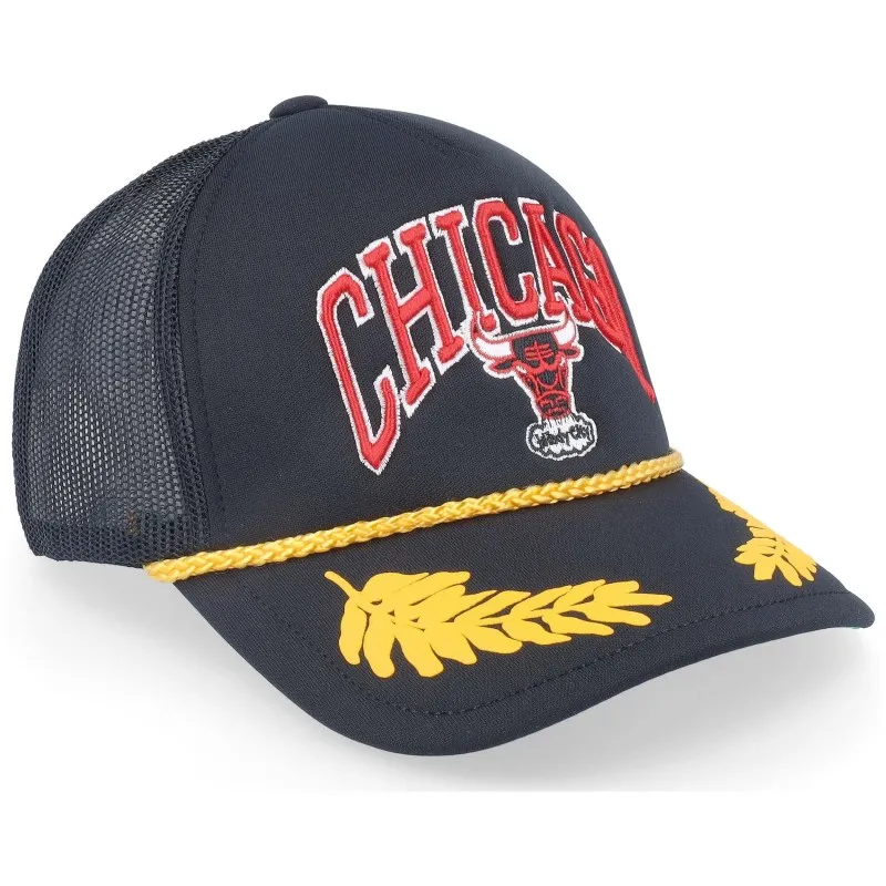 Gorra Mitchell & Ness Nba Gold Leaf Trucker Hwc Chicago Bulls