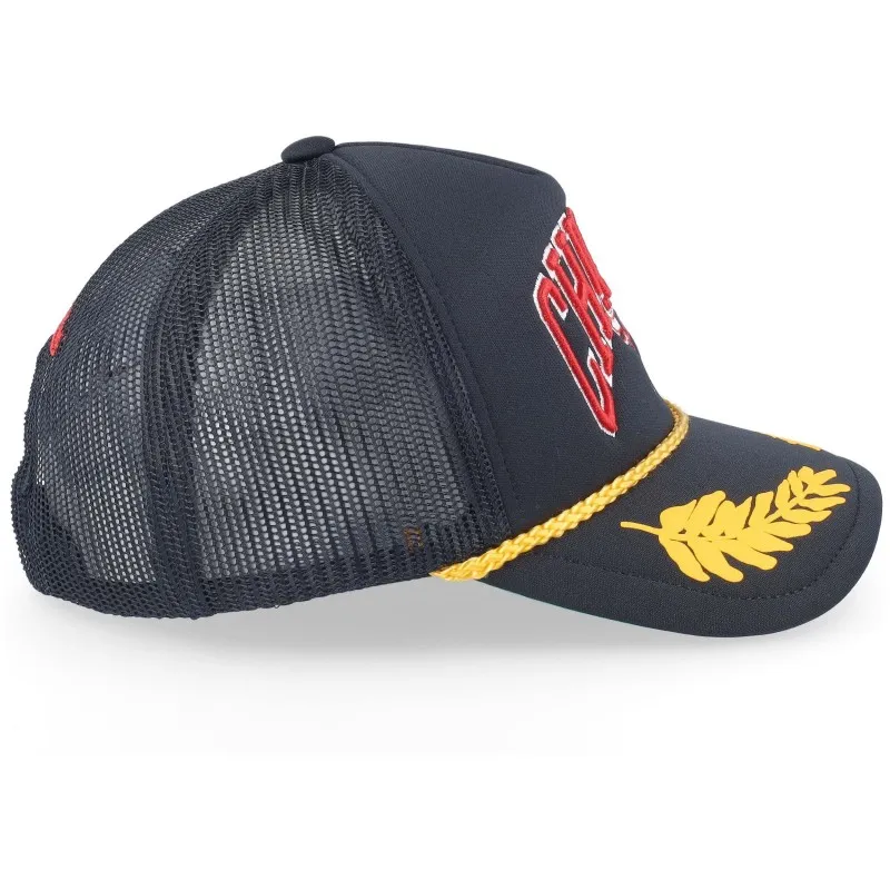 Gorra Mitchell & Ness Nba Gold Leaf Trucker Hwc Chicago Bulls