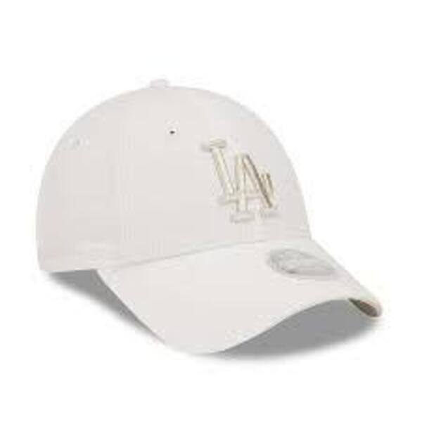 Gorra New Era LA Dodgers Metallic Logo 9FORTY Blanco Mujer