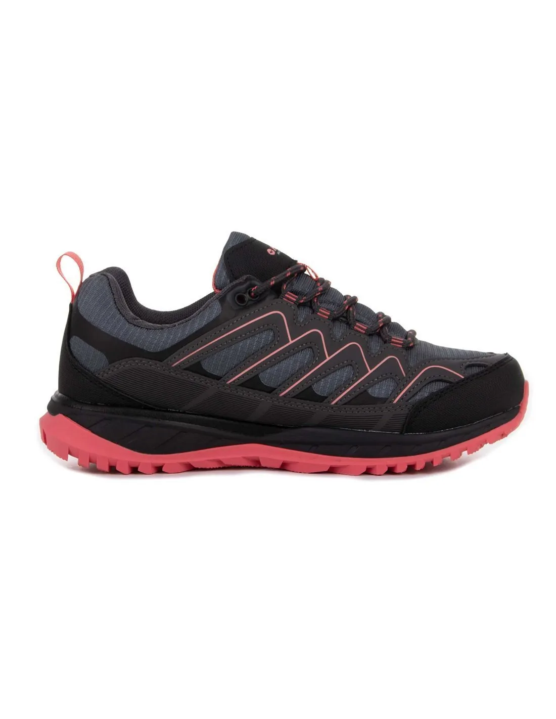 HI-TEC - Zapatillas negras y rosas Lander Low Mujer