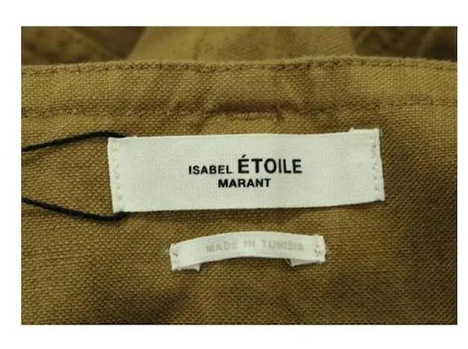 Isabel Marant Etoile Pantalón caqui de talle alto 