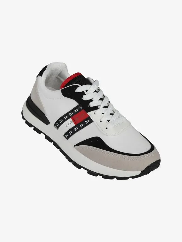 Lancetti Zapatillas de hombre bicolor con cordones