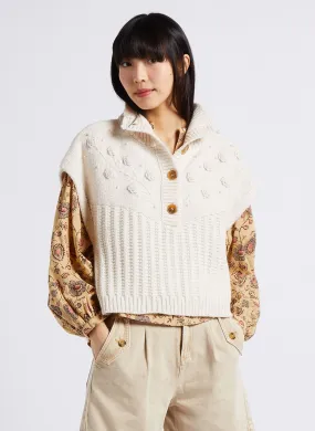 LOUISE MISHA SONG - Chaqueta con cuello alto en beige