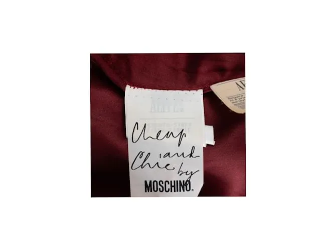 Moschino Cheap & Chic Chaqueta a Cuadros con Botones de Corazón Multicolor 