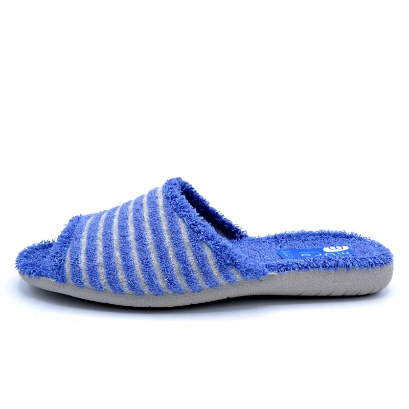 Muro 974 Azul | Zapatilla de casa abierta