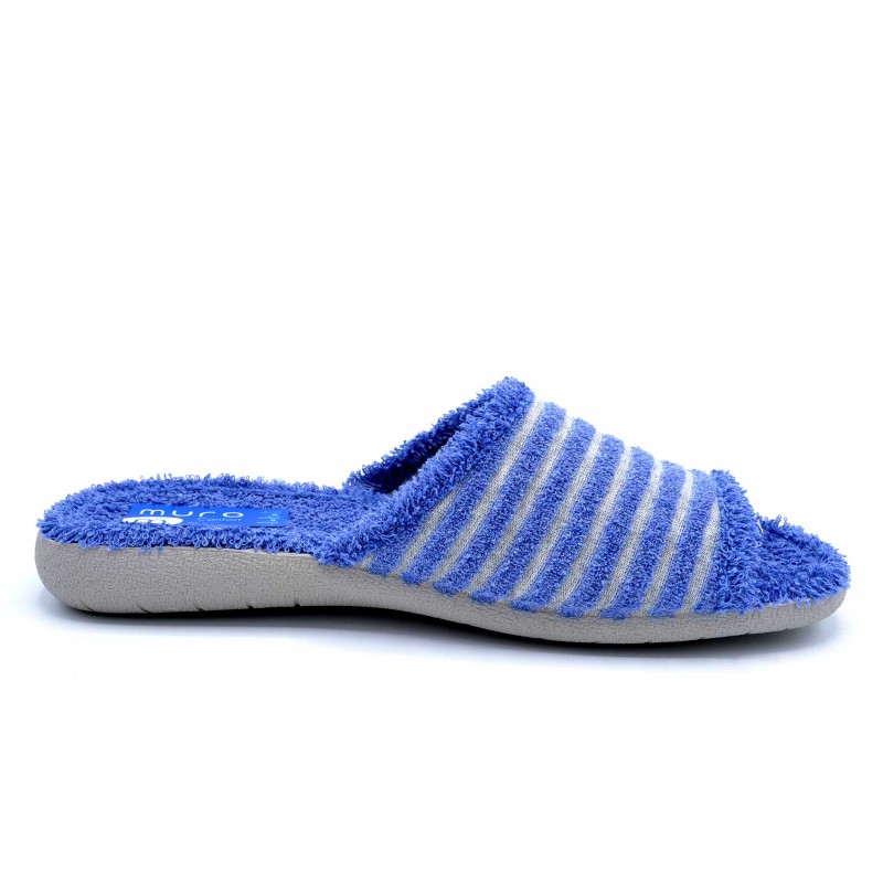 Muro 974 Azul | Zapatilla de casa abierta