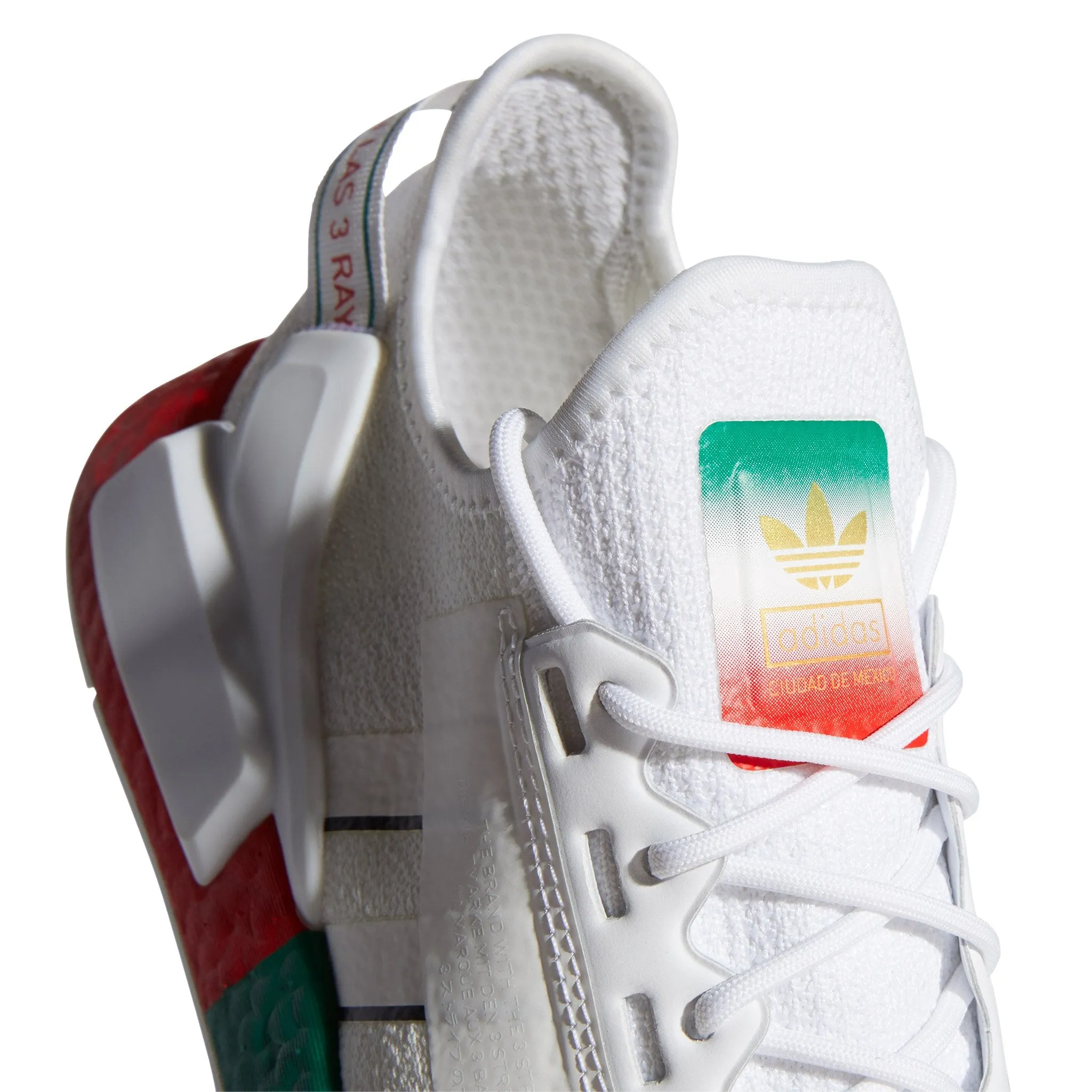 N372O Tenis adidas NMD_R1 V2 Mexico City blanco verde rojo