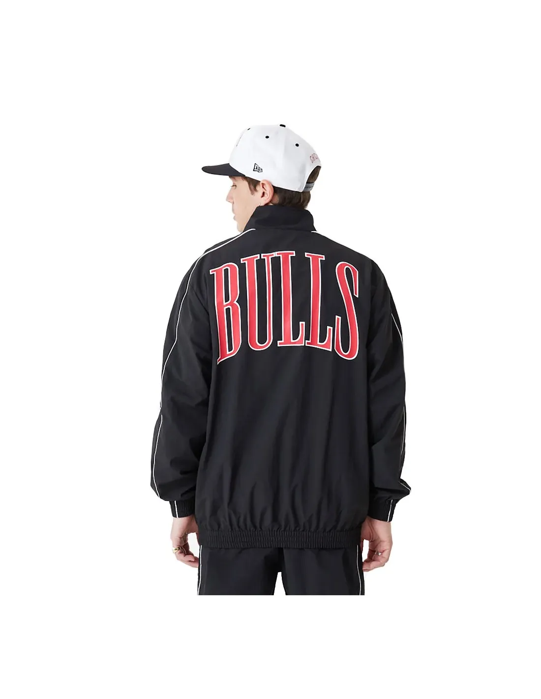 NEW ERA NBA JACKET CHICAGO BULLS BLK/FDR