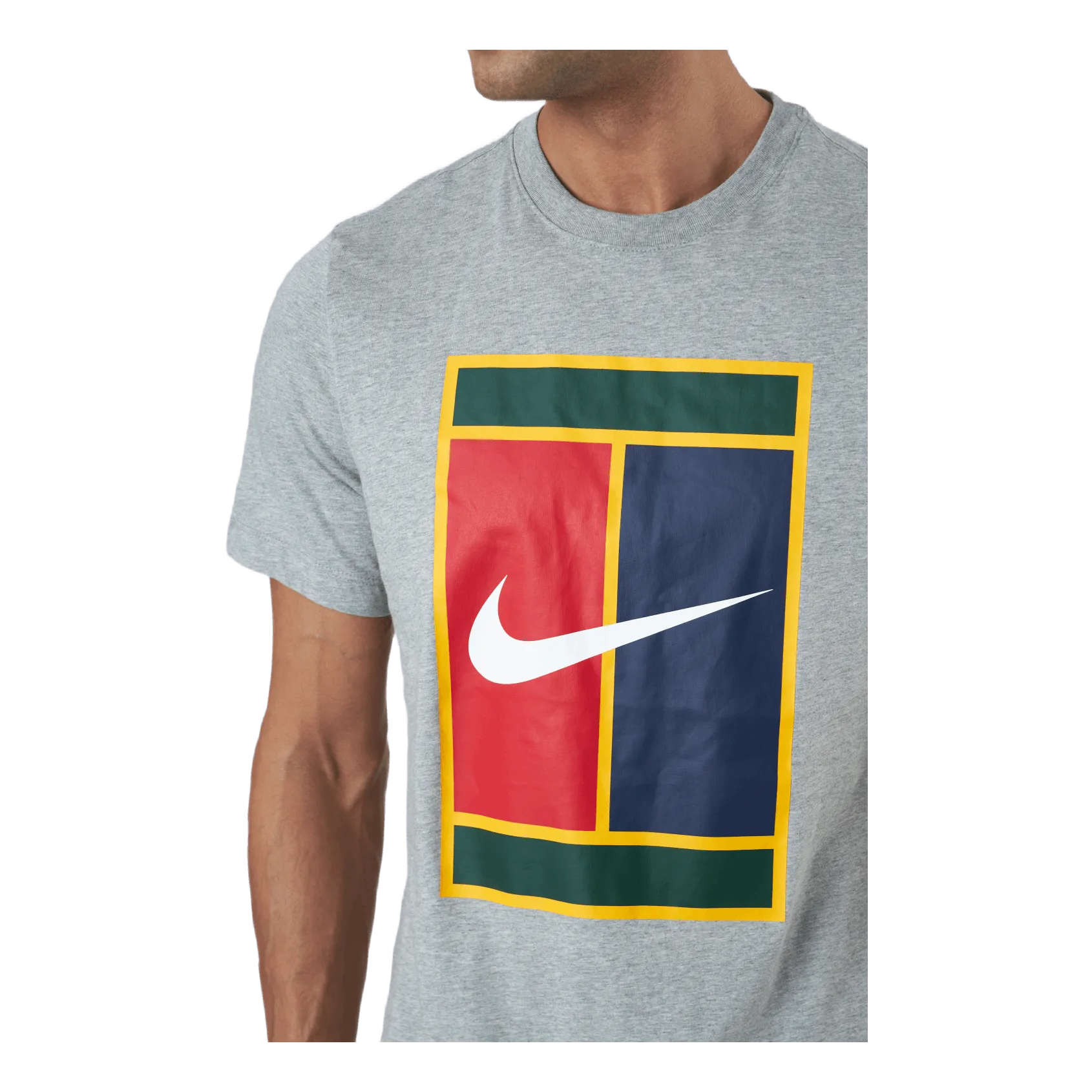 Nike Court Men's Logo Tennis T-shir Dk Grey Heather