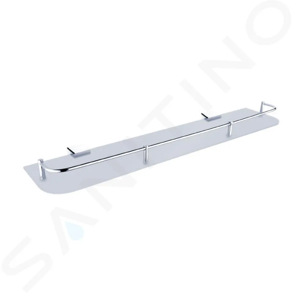 NIMCO KIBO  ESTANTE, LONGITUD 60 CM, CRISTAL ESMERILADO/CROMO KI 14091AX6026