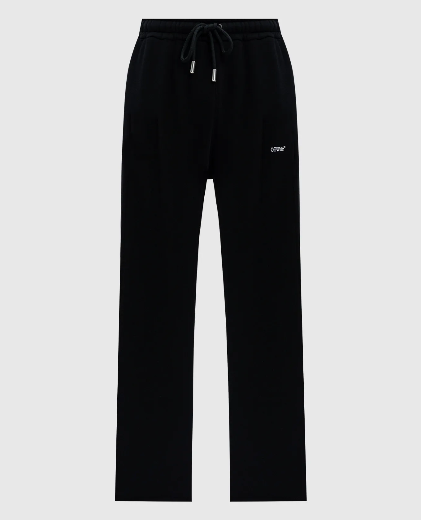 OFFWHITE WINDY ARROW LOGO PRINT SWEATPANTS IN BLACK