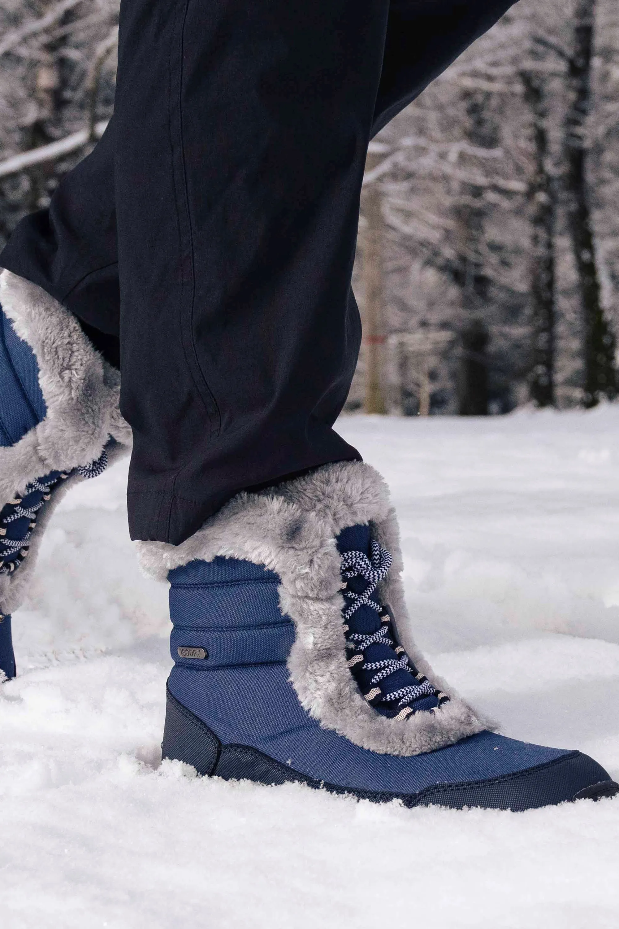 Ohio botas térmicas de nieve con caña baja para mujer