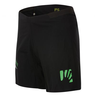 Pantalones cortos de running para hombre Karpos Lavaredo (Negro/Verde Fluo)