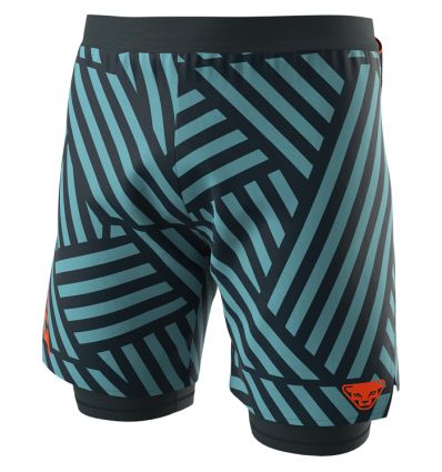 Pantalones cortos de trail running Dynafit TRAIL GRAPHIC 2/1 SHORTS (azul tormenta RAZZLE DAZZLE) Hombre