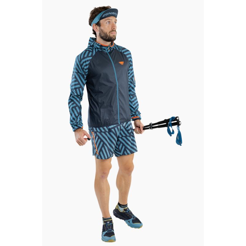 Pantalones cortos de trail running Dynafit TRAIL GRAPHIC 2/1 SHORTS (azul tormenta RAZZLE DAZZLE) Hombre