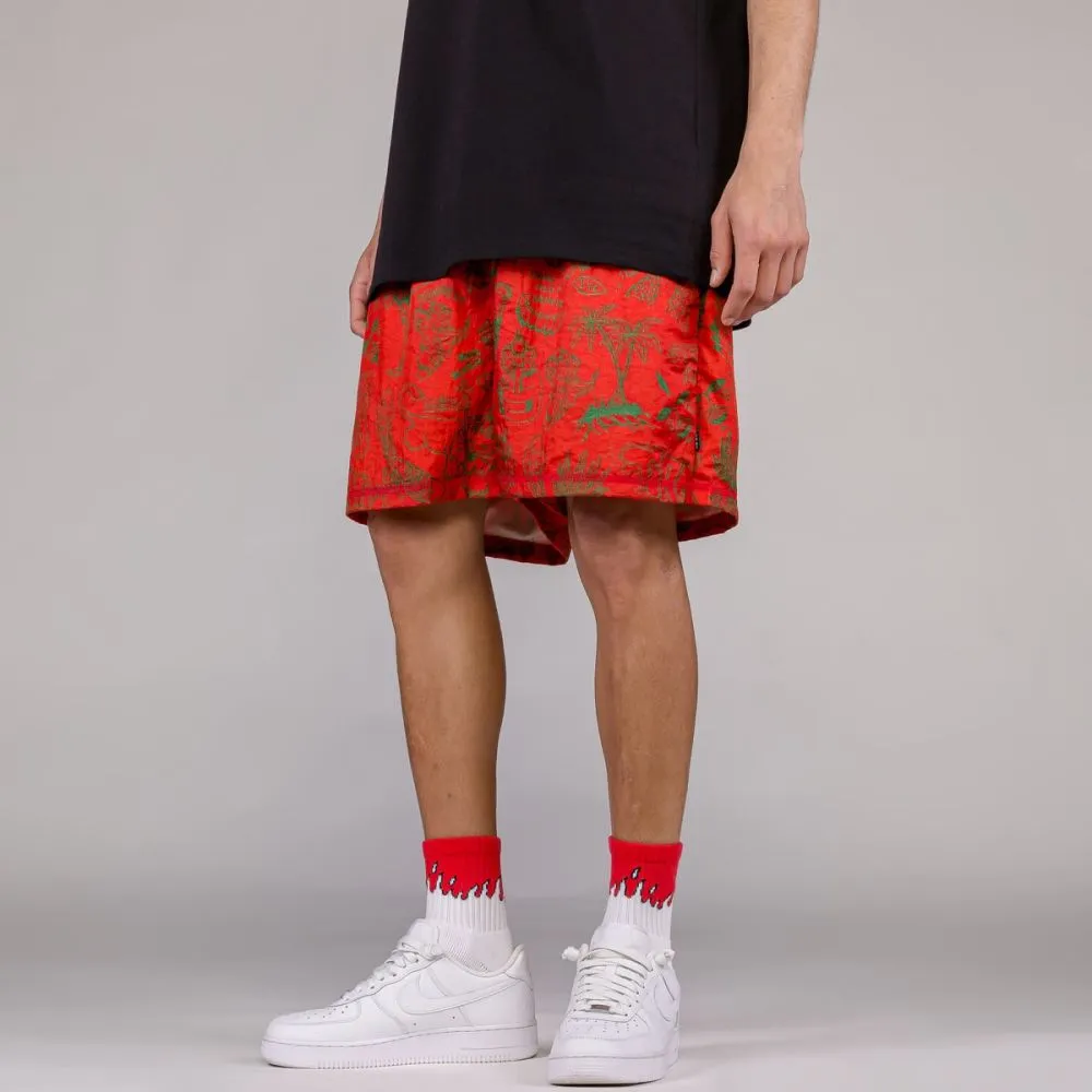 PANTALÓN CORTO GRIMEY THE TOUGHEST SATIN - RED | Spring 23