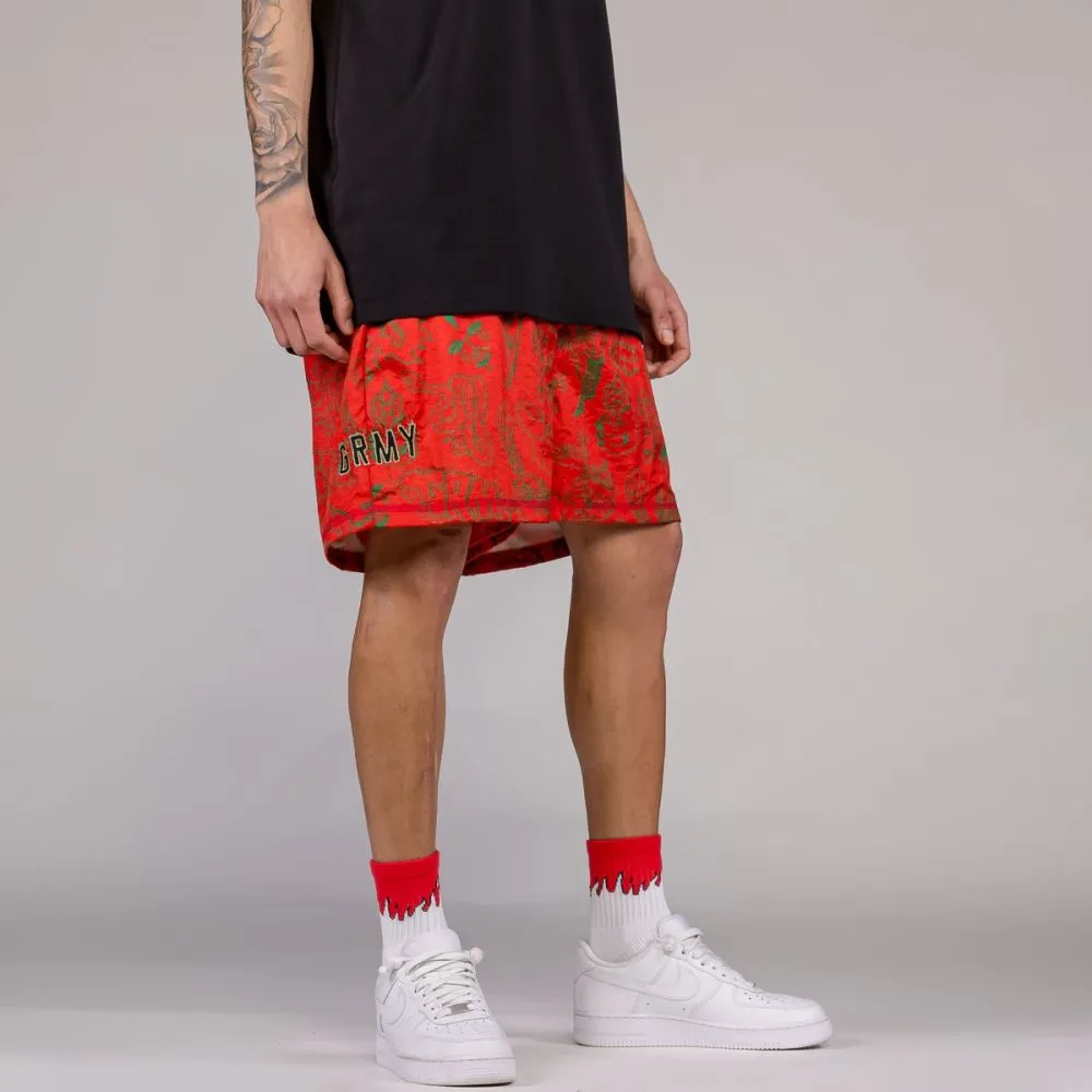 PANTALÓN CORTO GRIMEY THE TOUGHEST SATIN - RED | Spring 23