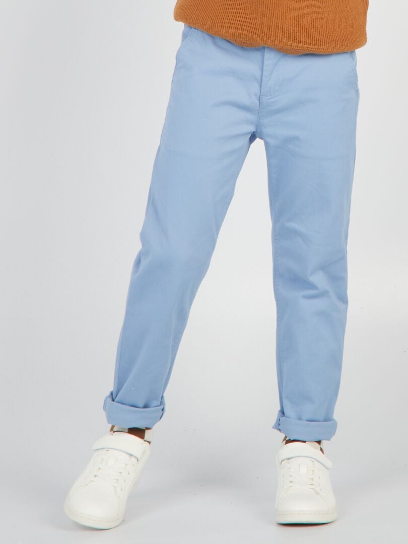 Pantalón chino slim - AZUL