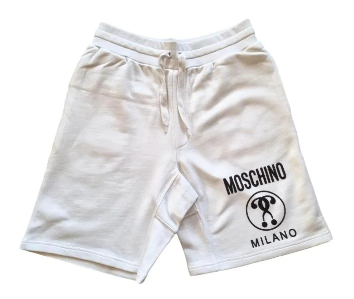 Pantalón corto de hombre MOSCHINO question ZPA0302 blanco