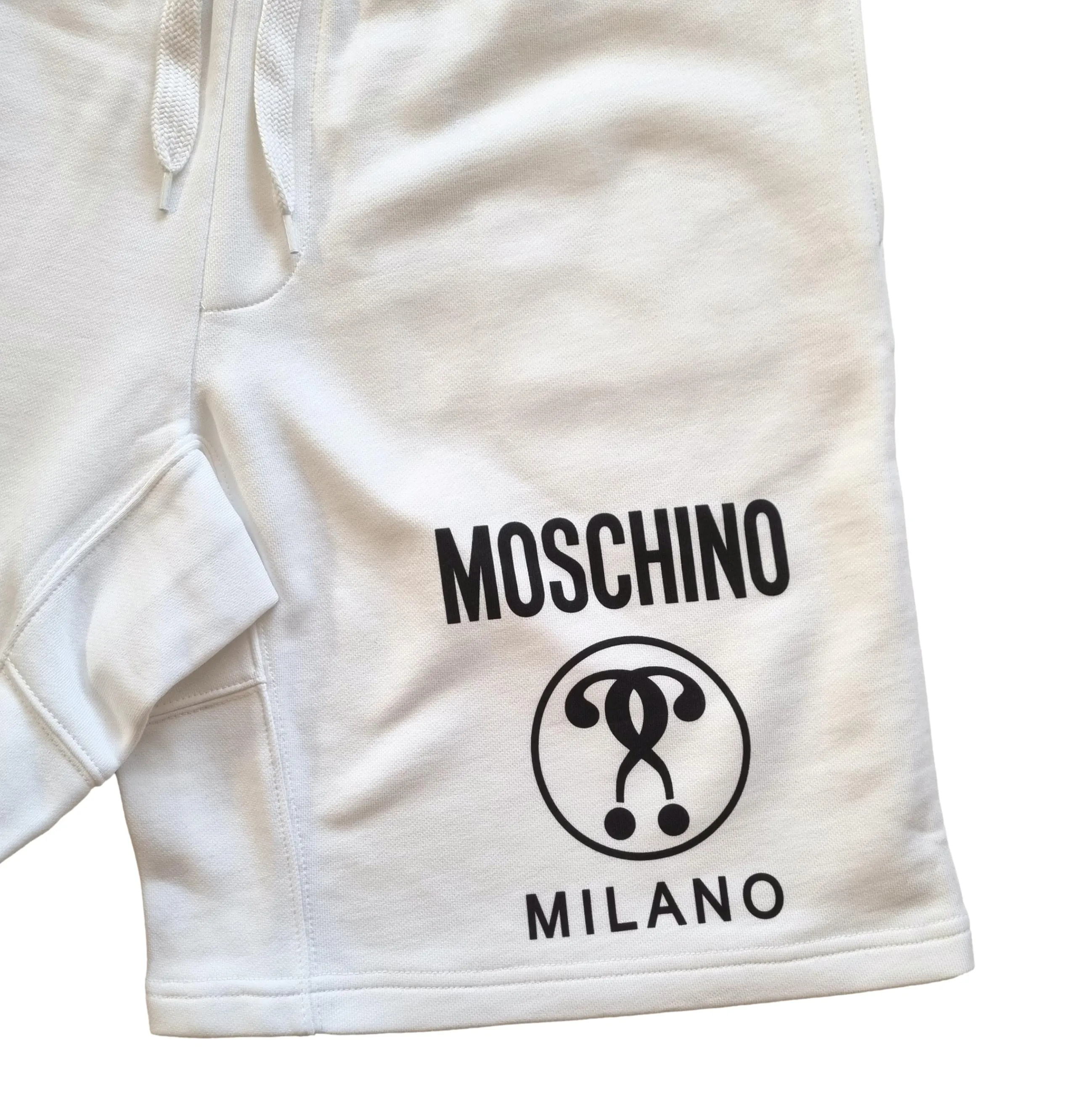 Pantalón corto de hombre MOSCHINO question ZPA0302 blanco