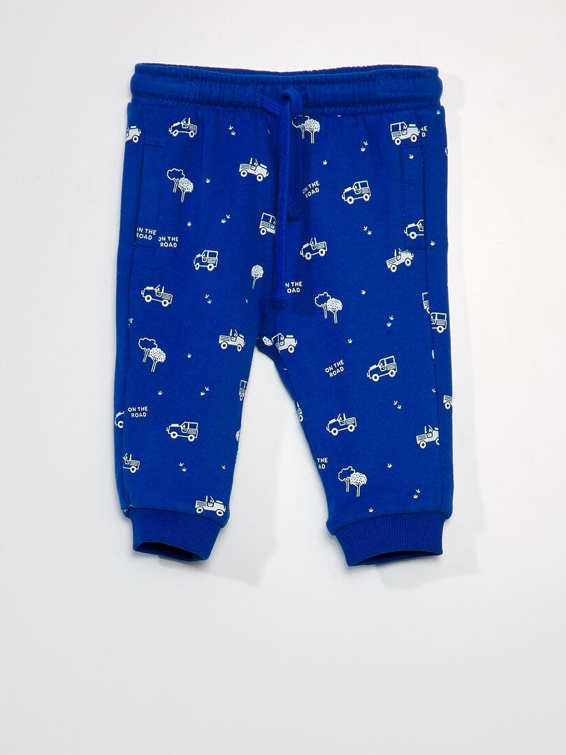 Pantalón de jogging con estampado - AZUL