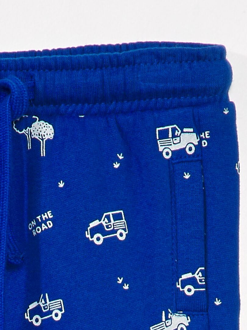 Pantalón de jogging con estampado - AZUL