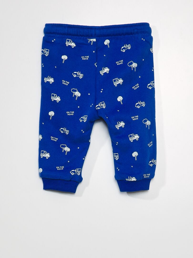 Pantalón de jogging con estampado - AZUL