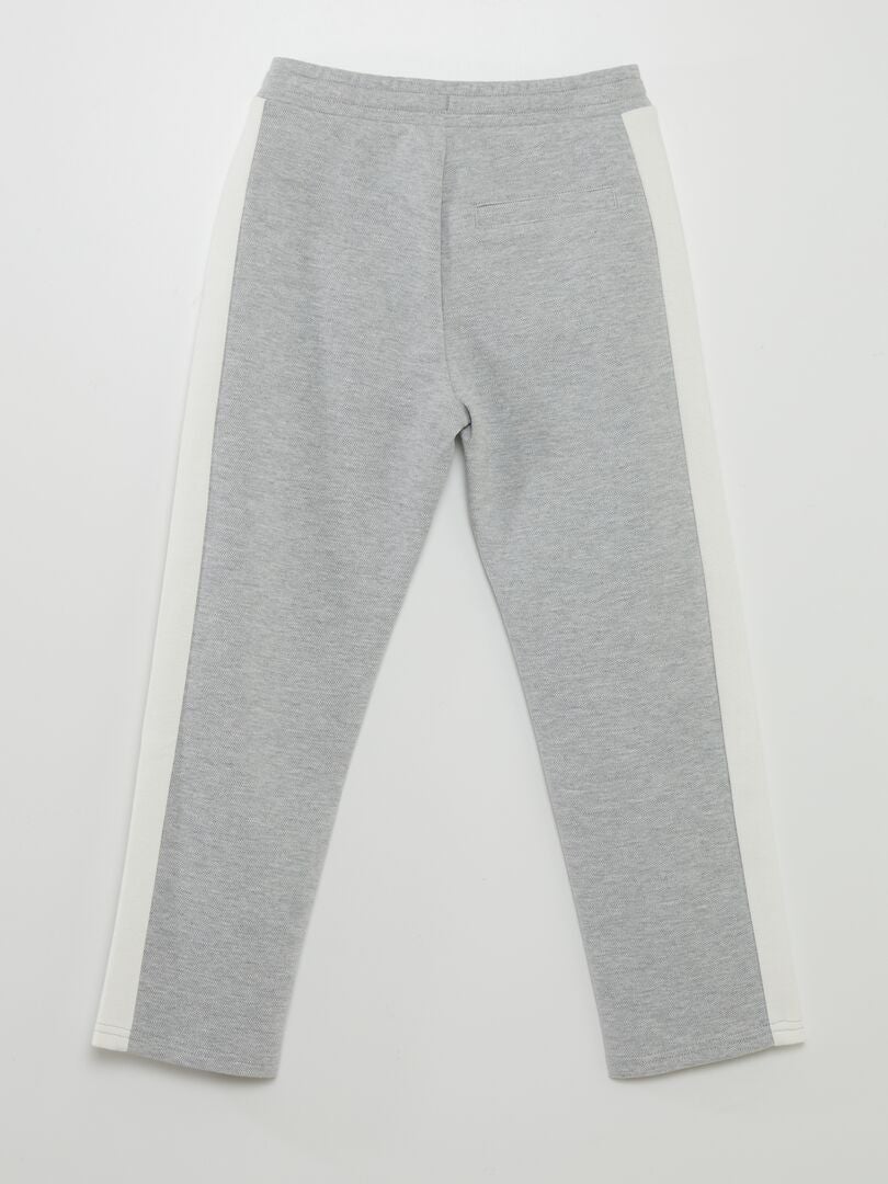 Pantalón de jogging de piqué de algodón - GRIS