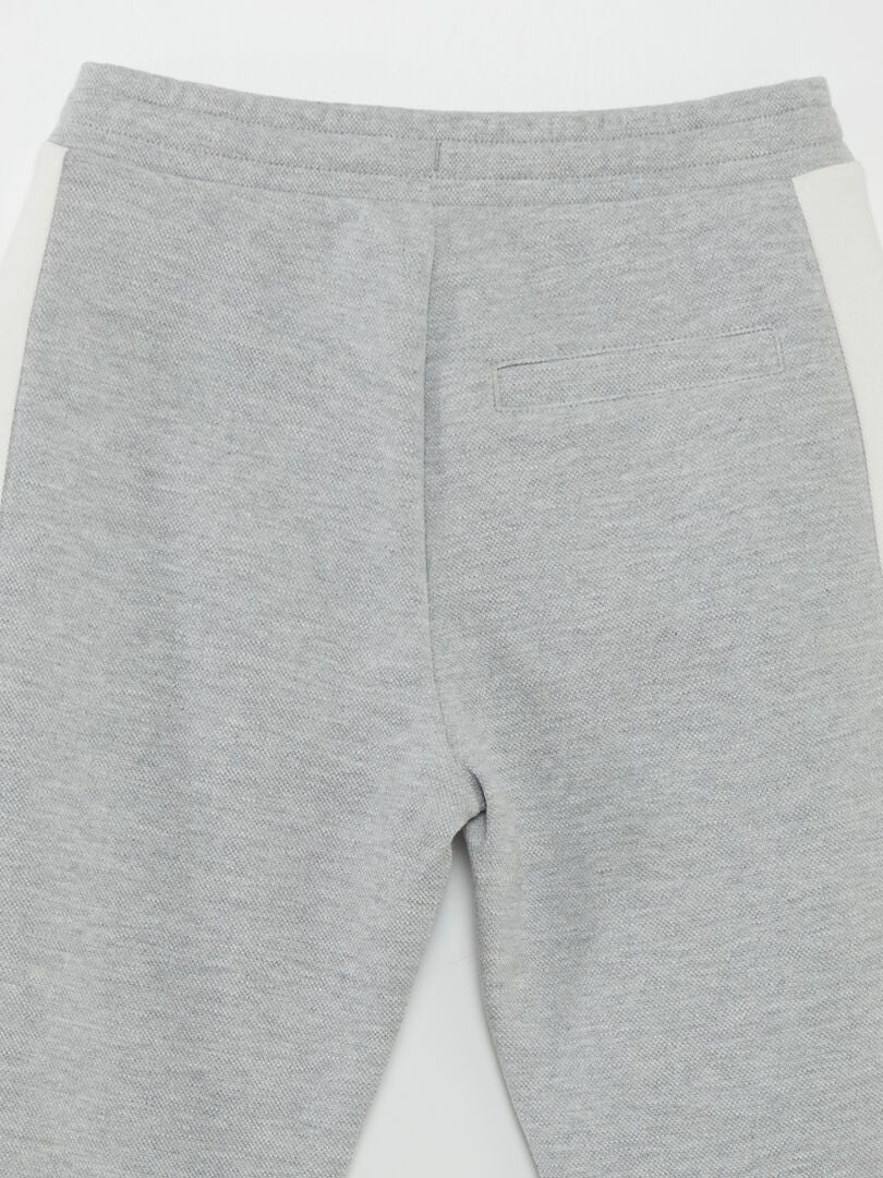 Pantalón de jogging de piqué de algodón - GRIS