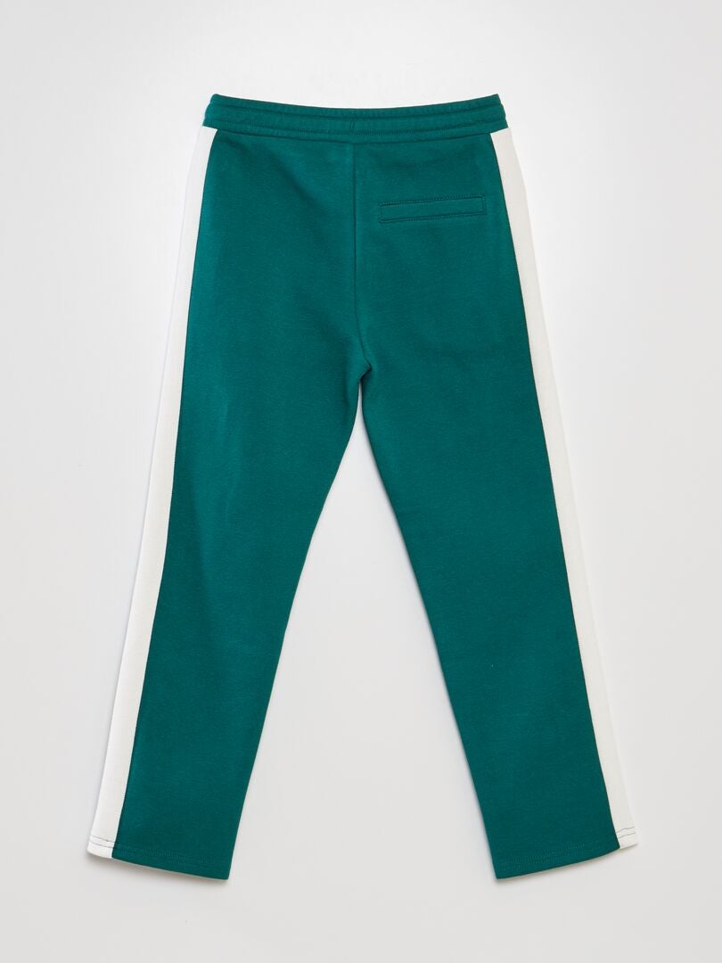 Pantalón de jogging de piqué de algodón - VERDE