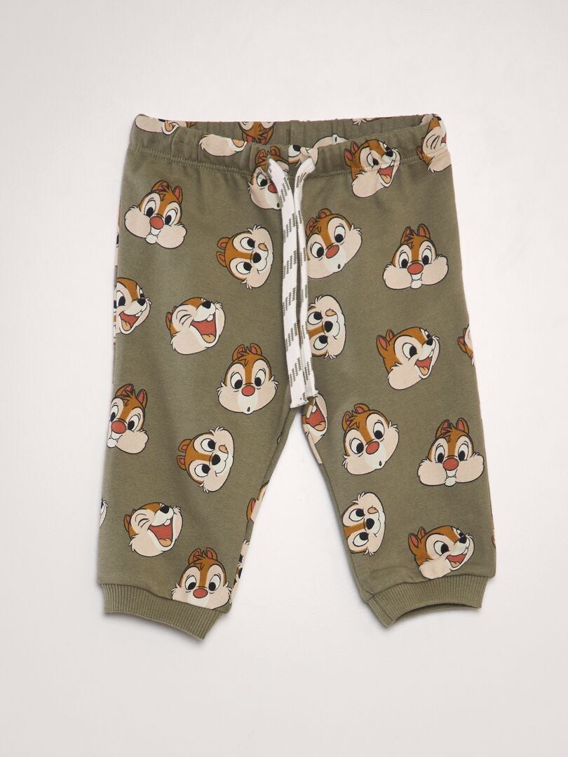 Pantalón de jogging estampado 'Chip y Chop' - VERDE