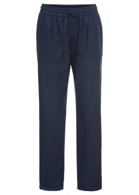 Pantalón de lino con TENCEL™ Lyocell Azul oscuro