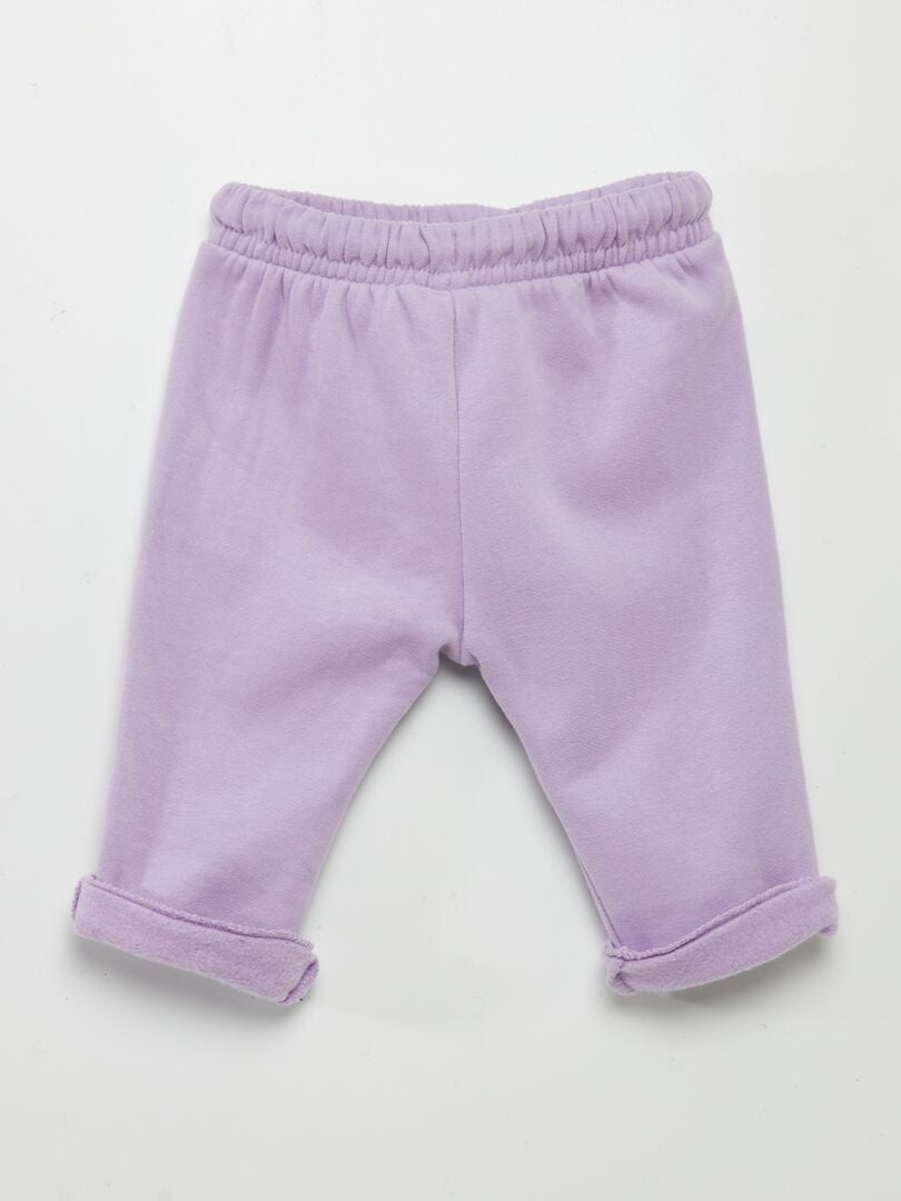 Pantalón deportivo corte sarouel - PURPURA