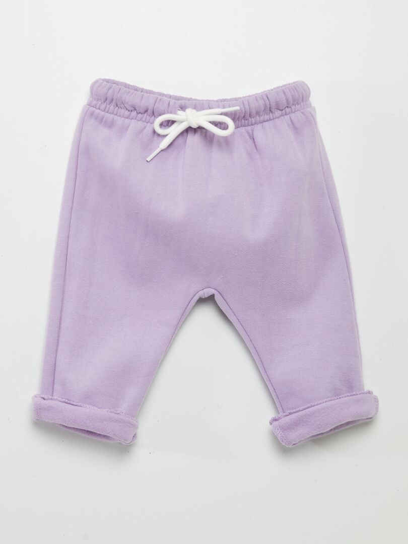 Pantalón deportivo corte sarouel - PURPURA