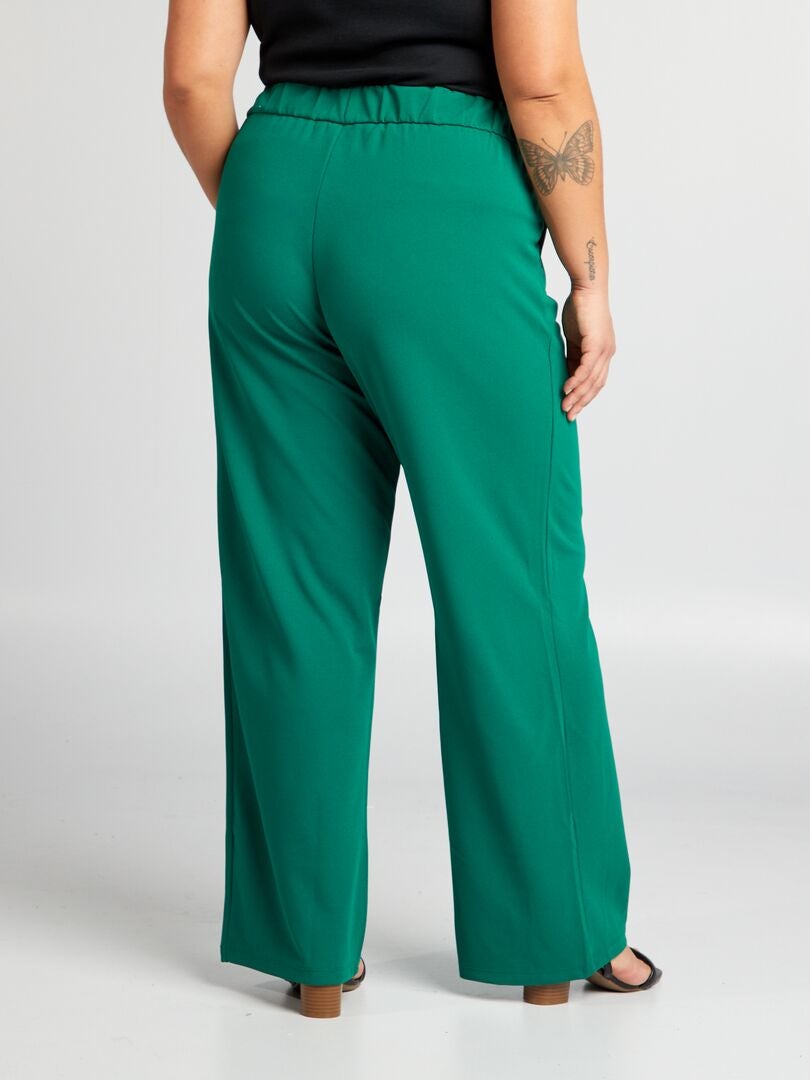 Pantalón fluido 'Only Carmakoma' - VERDE