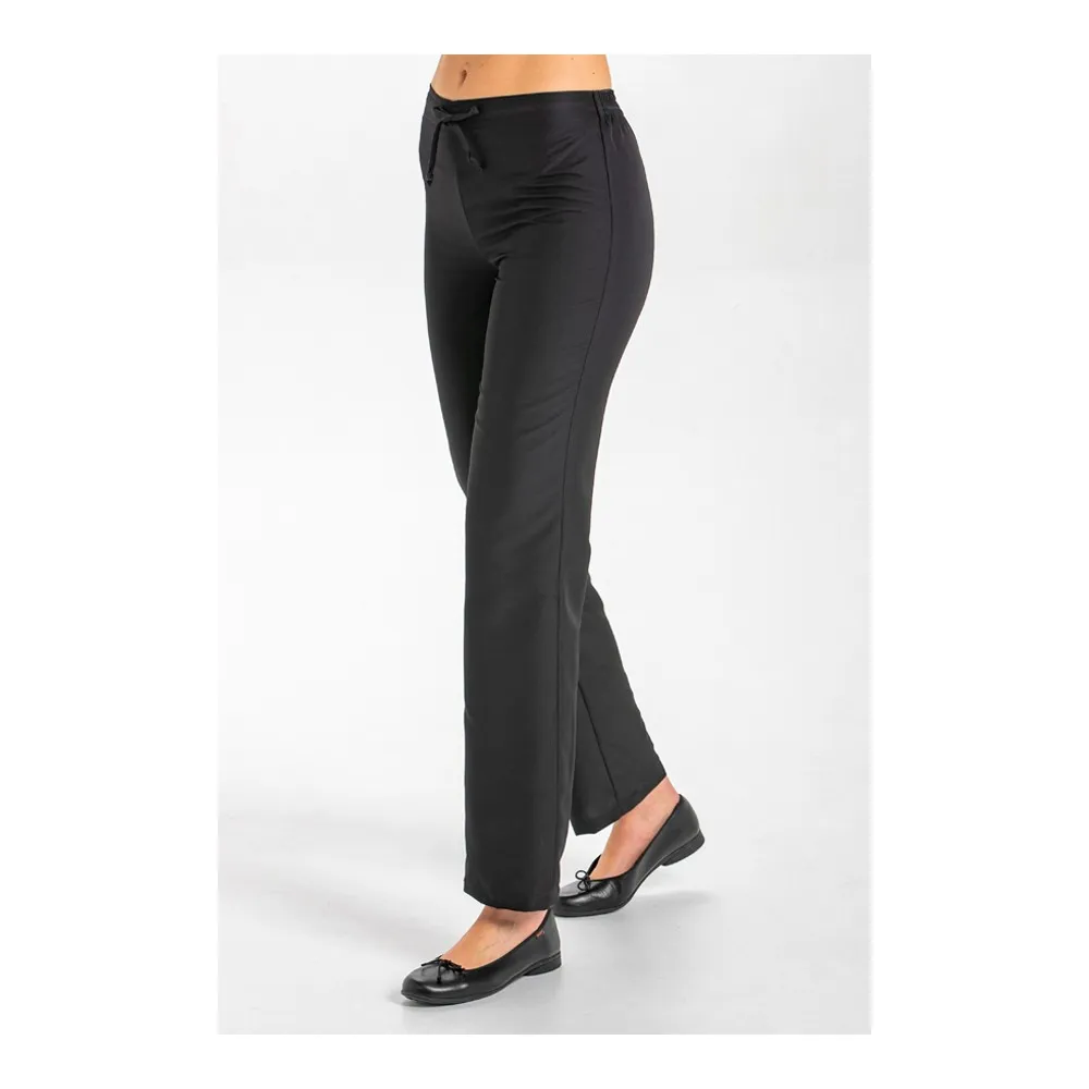 Pantalón lazo microfibra negro