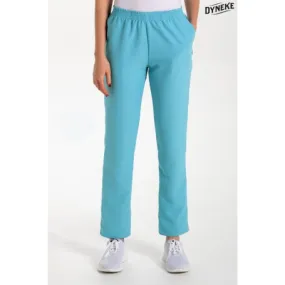 Pantalón microfibra azul porcelana con bolsillos