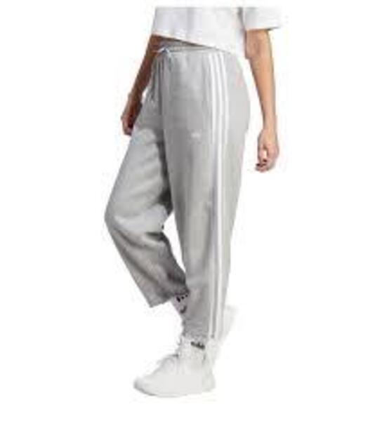 Pantalón Mujer  ADIDAS 3STRIPES fleece GRIS