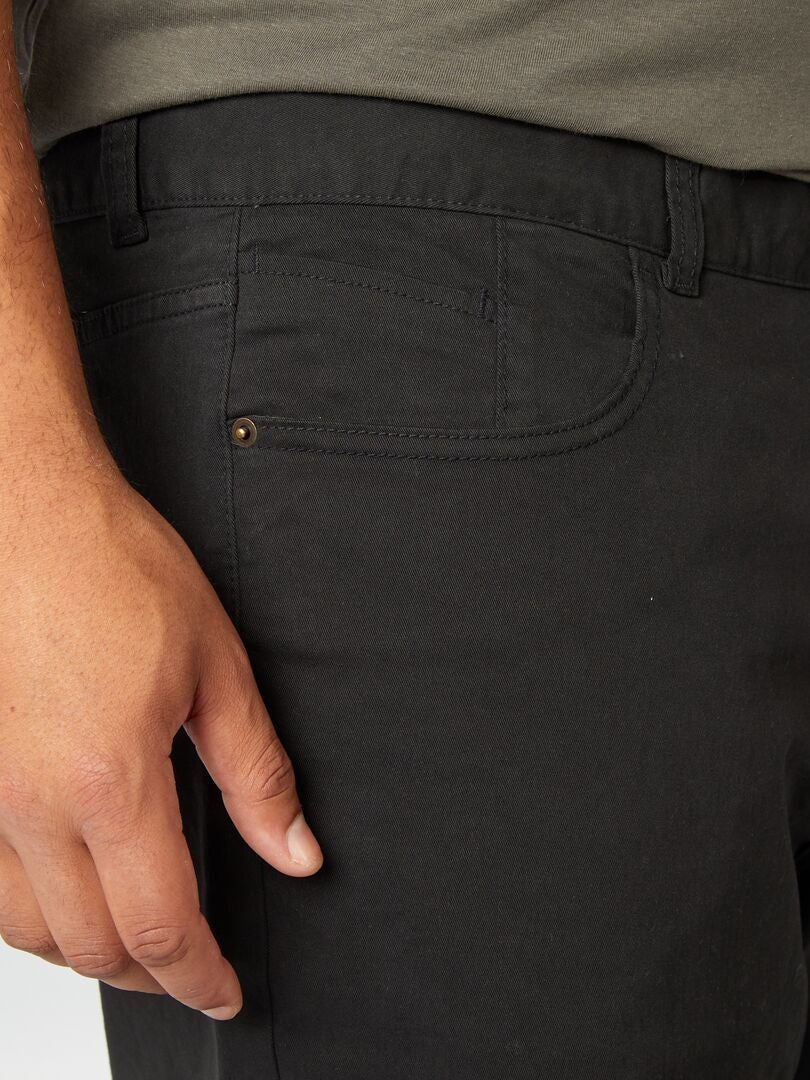 Pantalón slim L32 - Negro