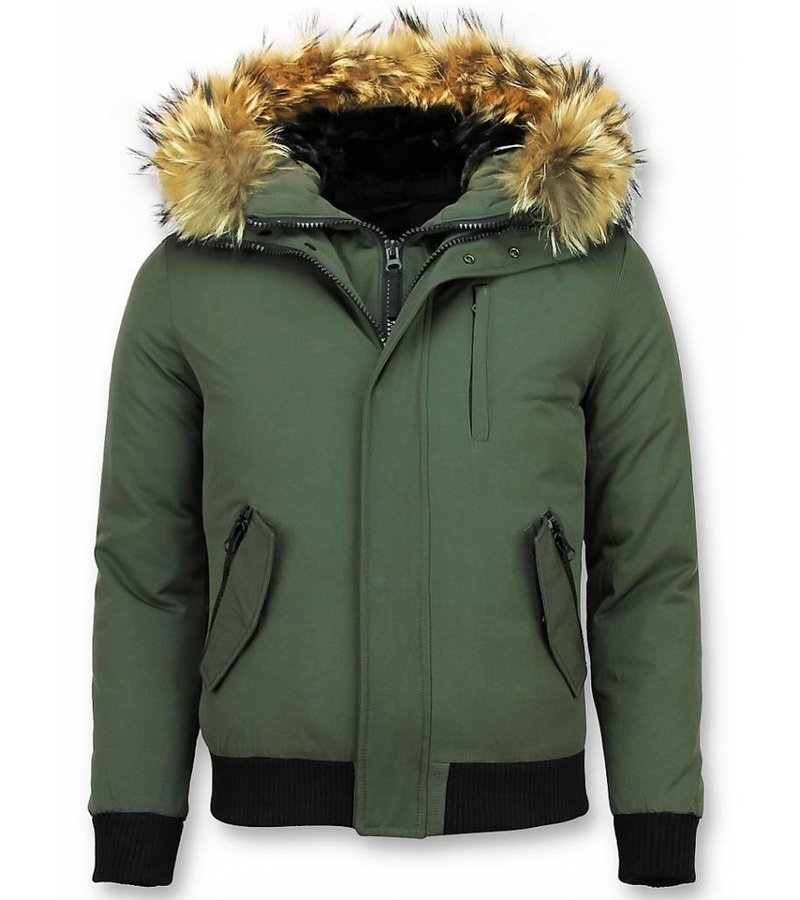 Parkas Hombre - Chaqueta acolchada hombre - Basic - Verde