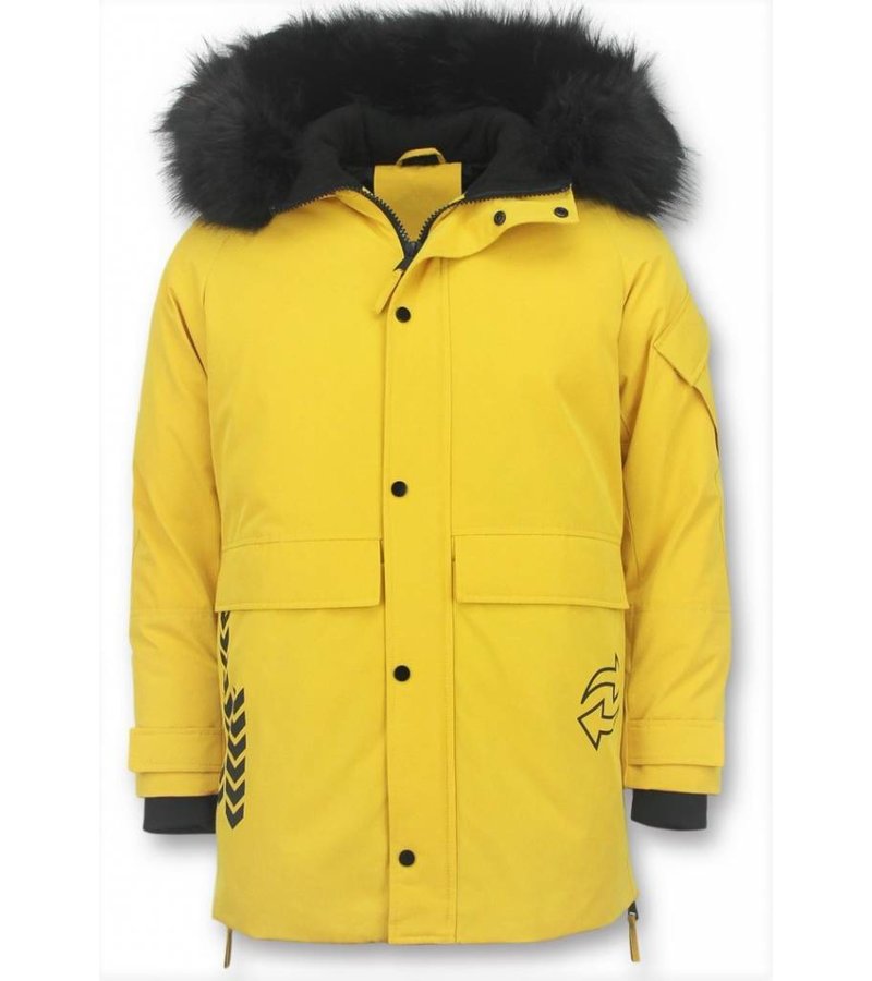 Parkas Hombre - Parkas Amarillas - Chaqueta Acolchada - Amarillo