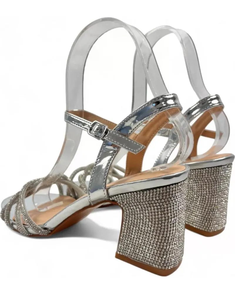 Sandalias TIMBOS  de Mujer SANDALIA TACON FIESTA DE MUJER PLATA 130497  PLATEADO