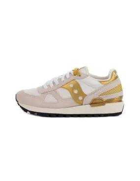 SAUCONY - Zapatillas blanco roto y dorado Shadow Original Mujer