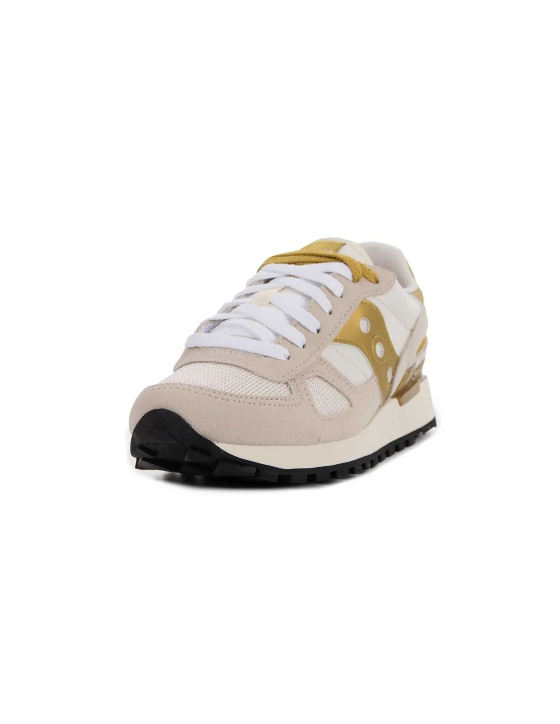 SAUCONY - Zapatillas blanco roto y dorado Shadow Original Mujer