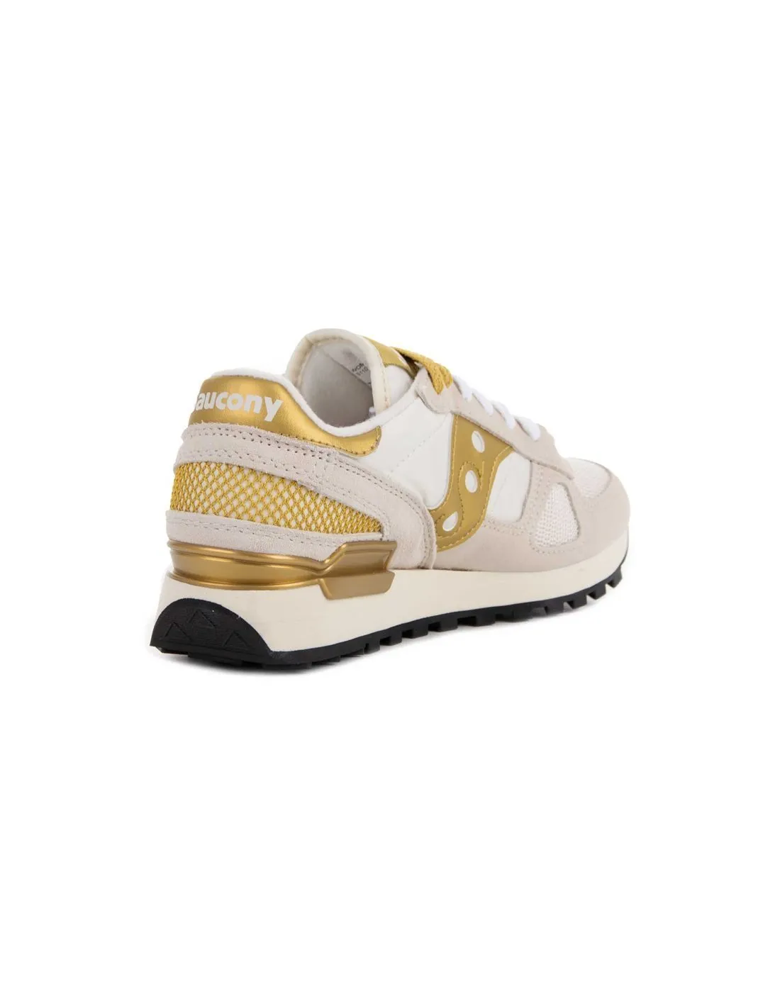 SAUCONY - Zapatillas blanco roto y dorado Shadow Original Mujer