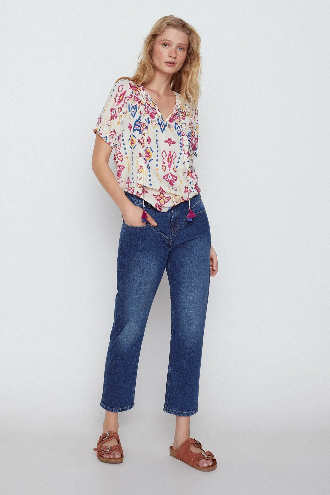 Slowlove Blusa estampada