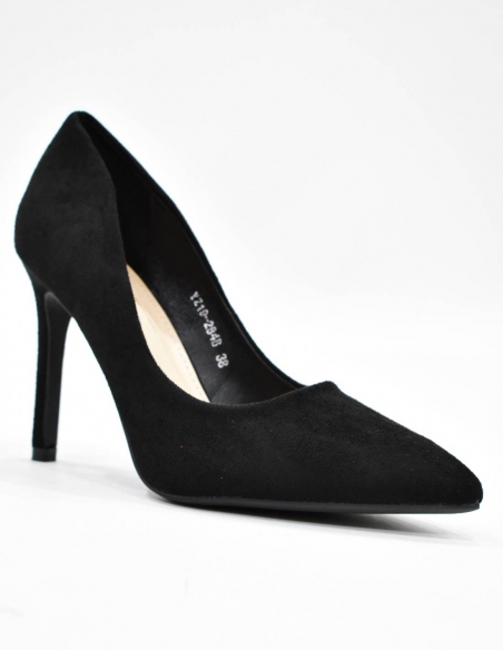 Stiletto negro de tacon fino