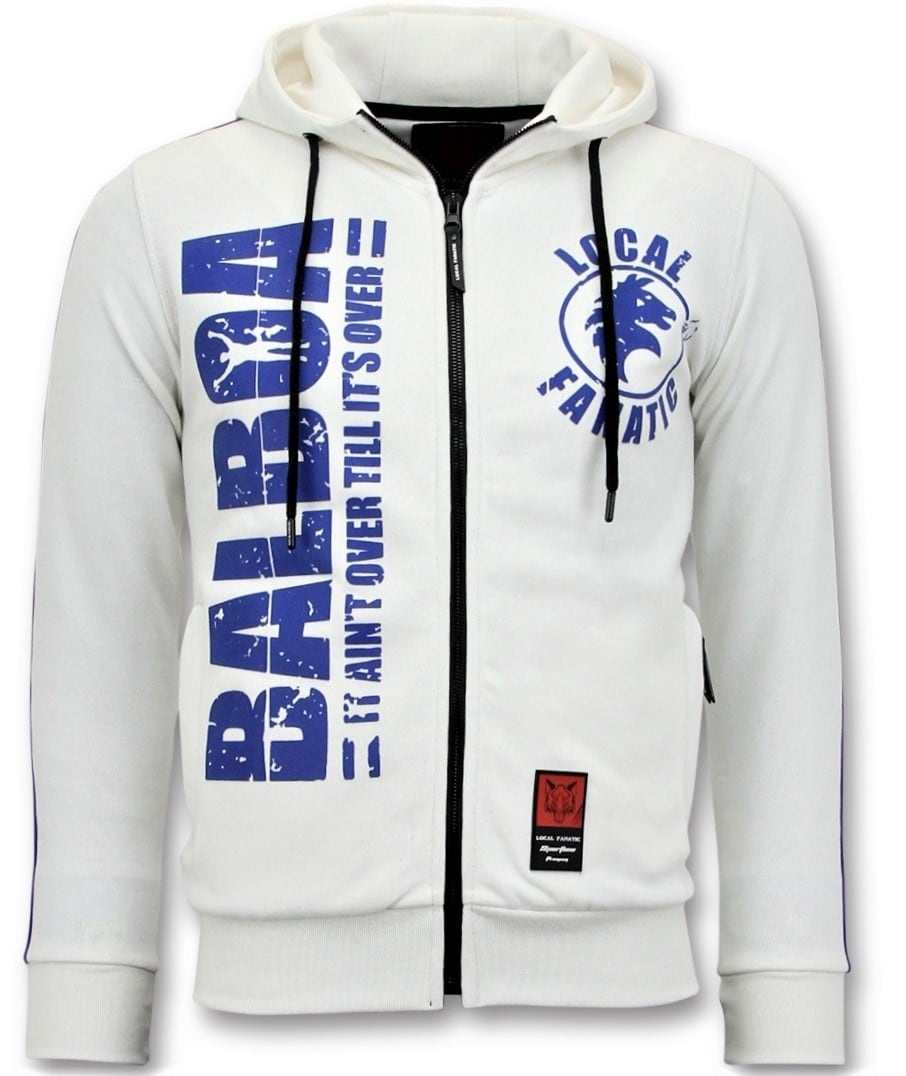 Sudaderas con Cremallera - Rocky Balboa  Chaqueta -  Blanco