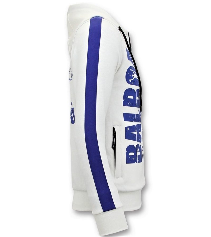 Sudaderas con Cremallera - Rocky Balboa  Chaqueta -  Blanco