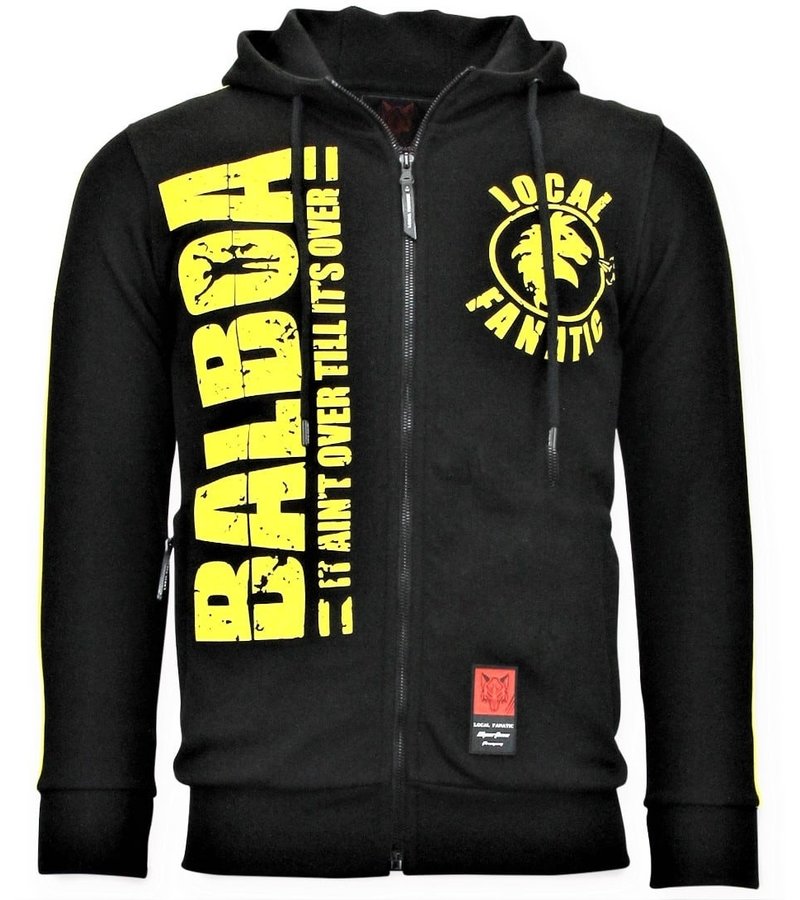 Sudaderas con Cremallera - Rocky Balboa  Chaqueta -  Negro